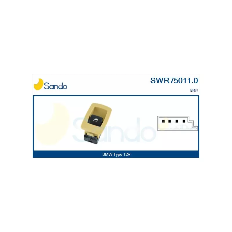 Interrupteur, lève-vitre SANDO SWR75011.0