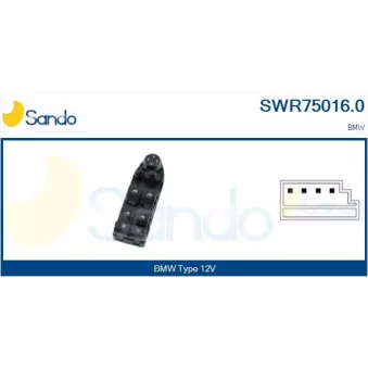 Interrupteur, lève-vitre SANDO SWR75016.0