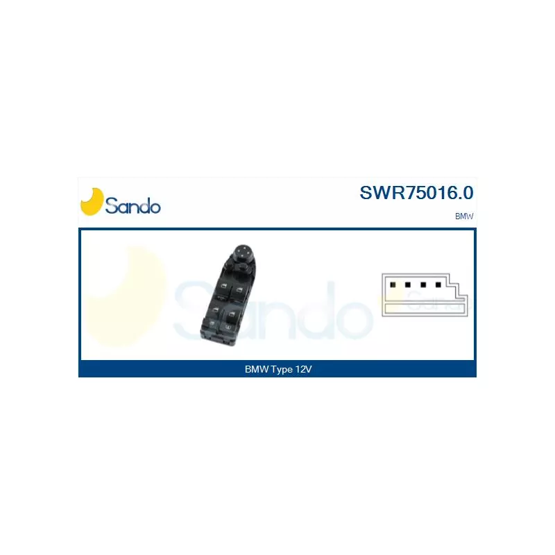 Interrupteur, lève-vitre SANDO SWR75016.0