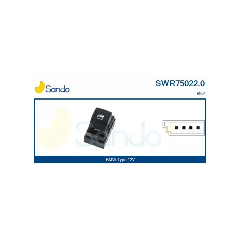 Interrupteur, lève-vitre SANDO SWR75022.0