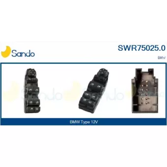 Interrupteur, lève-vitre SANDO SWR75025.0