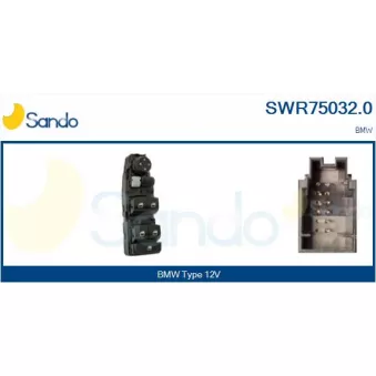 Interrupteur, lève-vitre avant gauche SANDO SWR75032.0