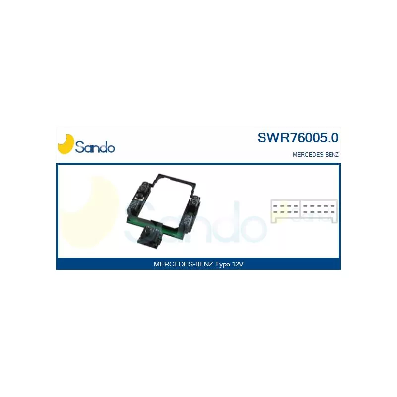 Interrupteur, lève-vitre SANDO SWR76005.0