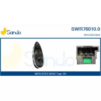 Interrupteur, lève-vitre SANDO SWR76010.0