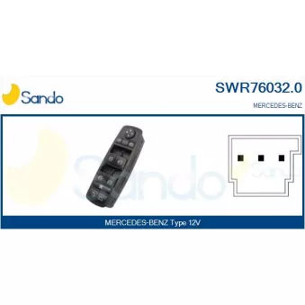 Interrupteur, lève-vitre SANDO SWR76032.0