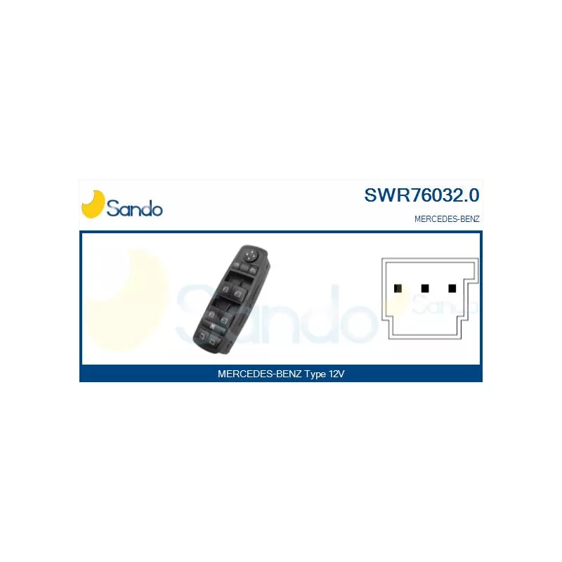 Interrupteur, lève-vitre SANDO SWR76032.0