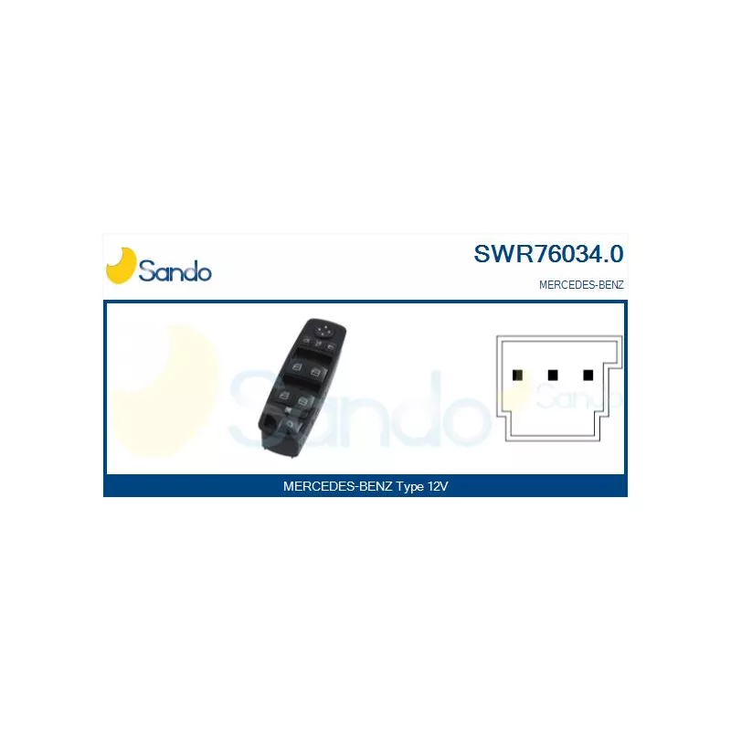 Interrupteur, lève-vitre SANDO SWR76034.0
