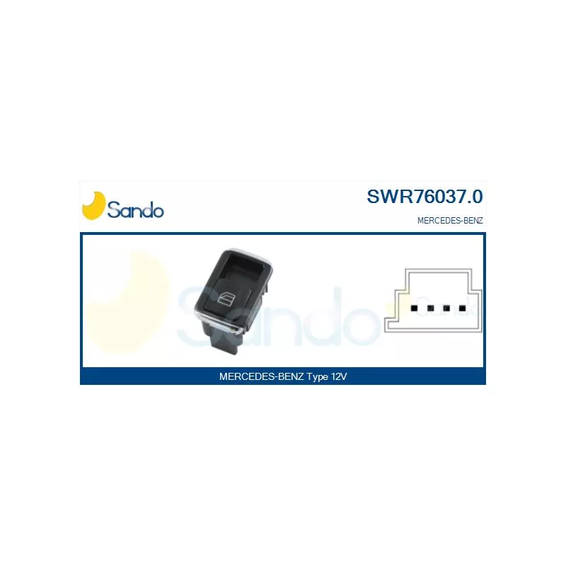 Interrupteur, lève-vitre SANDO SWR76037.0