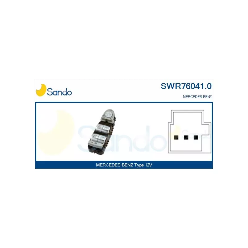 Interrupteur, lève-vitre SANDO SWR76041.0