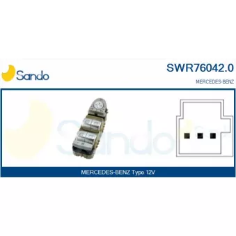 Interrupteur, lève-vitre SANDO SWR76042.0
