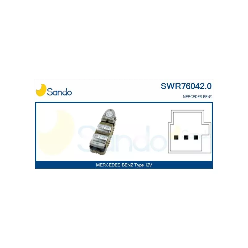 Interrupteur, lève-vitre SANDO SWR76042.0