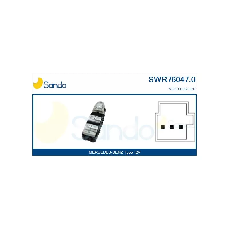 Interrupteur, lève-vitre SANDO SWR76047.0