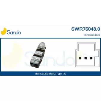Interrupteur, lève-vitre SANDO SWR76048.0