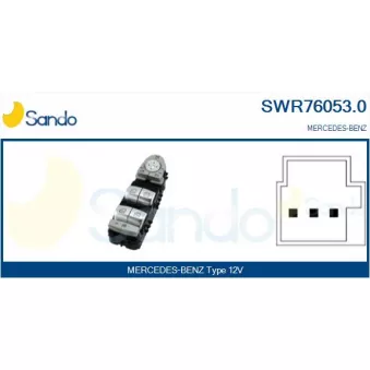 Interrupteur, lève-vitre SANDO SWR76053.0