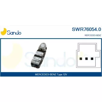 Interrupteur, lève-vitre SANDO SWR76054.0