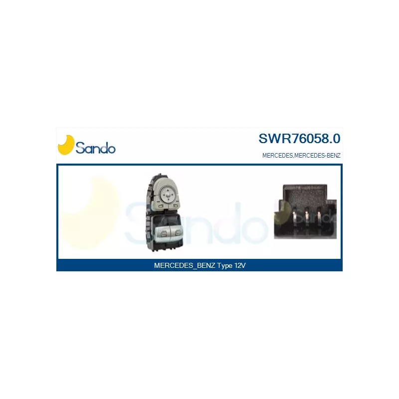 Interrupteur, lève-vitre SANDO SWR76058.0