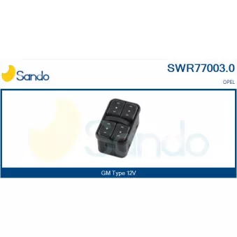 Interrupteur, lève-vitre SANDO SWR77003.0