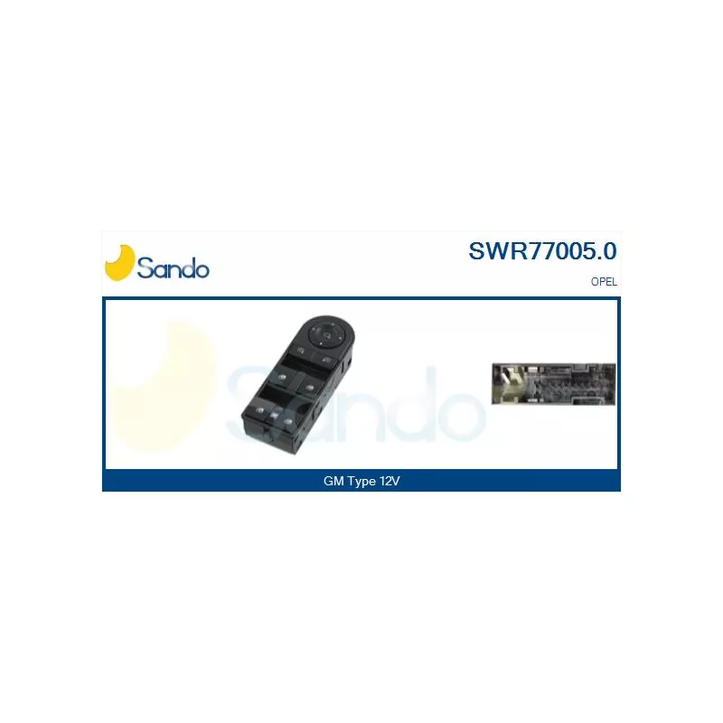 Interrupteur, lève-vitre SANDO SWR77005.0