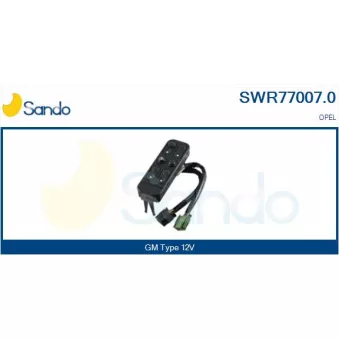 Interrupteur, lève-vitre SANDO SWR77007.0