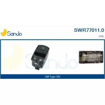 Interrupteur, lève-vitre SANDO SWR77011.0