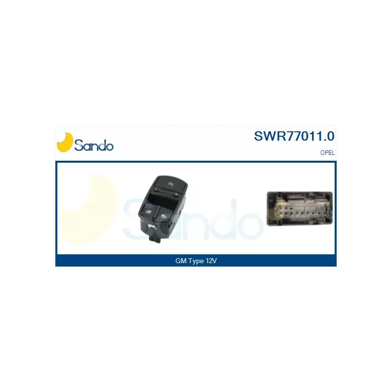 Interrupteur, lève-vitre SANDO SWR77011.0