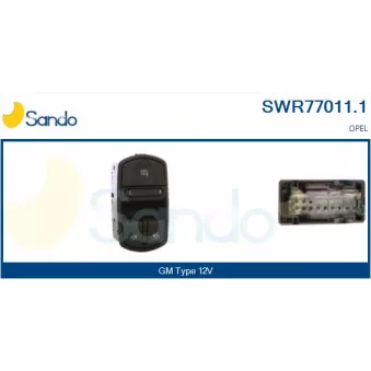 Interrupteur, lève-vitre SANDO SWR77011.1