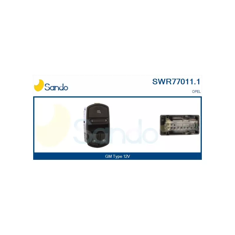 Interrupteur, lève-vitre SANDO SWR77011.1