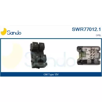 Interrupteur, lève-vitre SANDO SWR77012.1