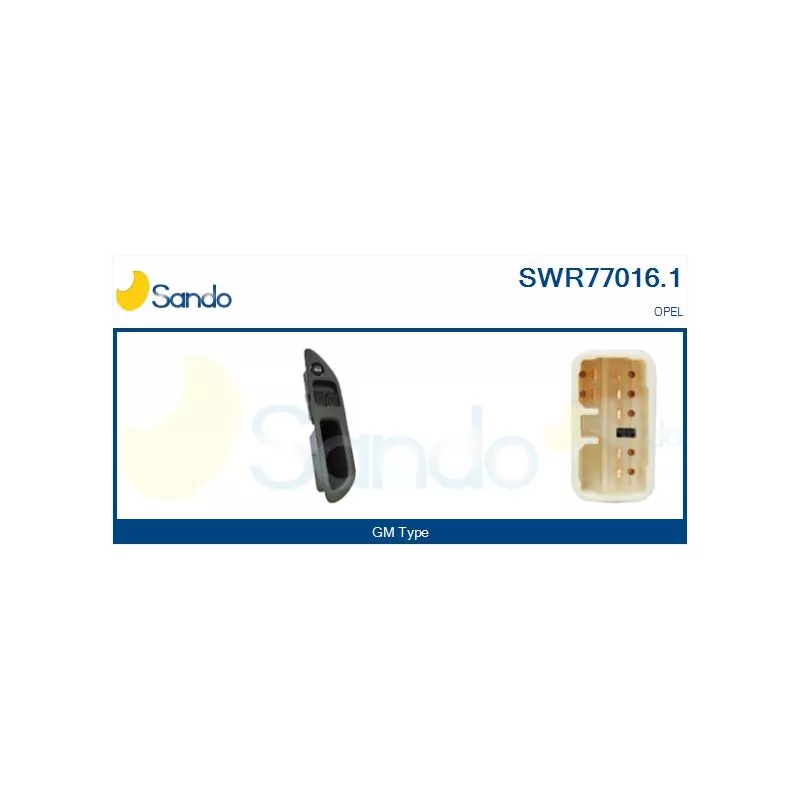 Interrupteur, lève-vitre avant gauche SANDO SWR77016.1
