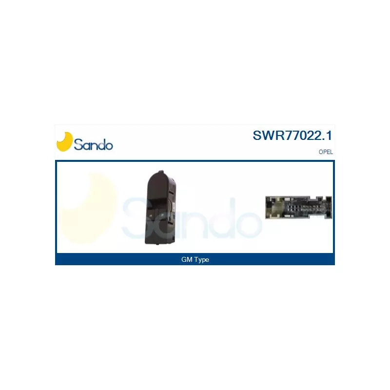 Interrupteur, lève-vitre SANDO SWR77022.1