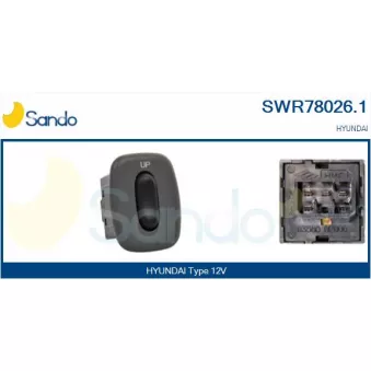Interrupteur, lève-vitre SANDO SWR78026.1