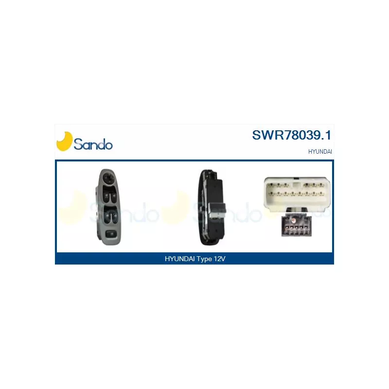 Interrupteur, lève-vitre SANDO SWR78039.1