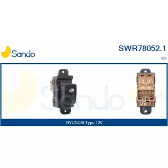 Interrupteur, lève-vitre SANDO SWR78052.1