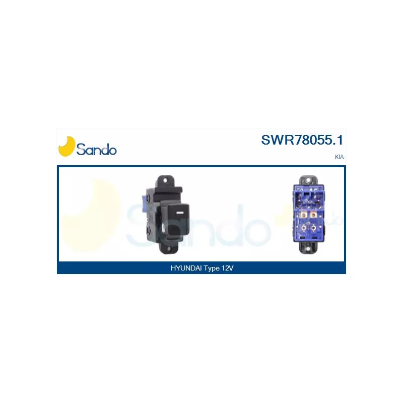 Interrupteur, lève-vitre arrière droit SANDO SWR78055.1