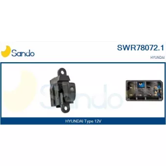 Interrupteur, lève-vitre SANDO SWR78072.1