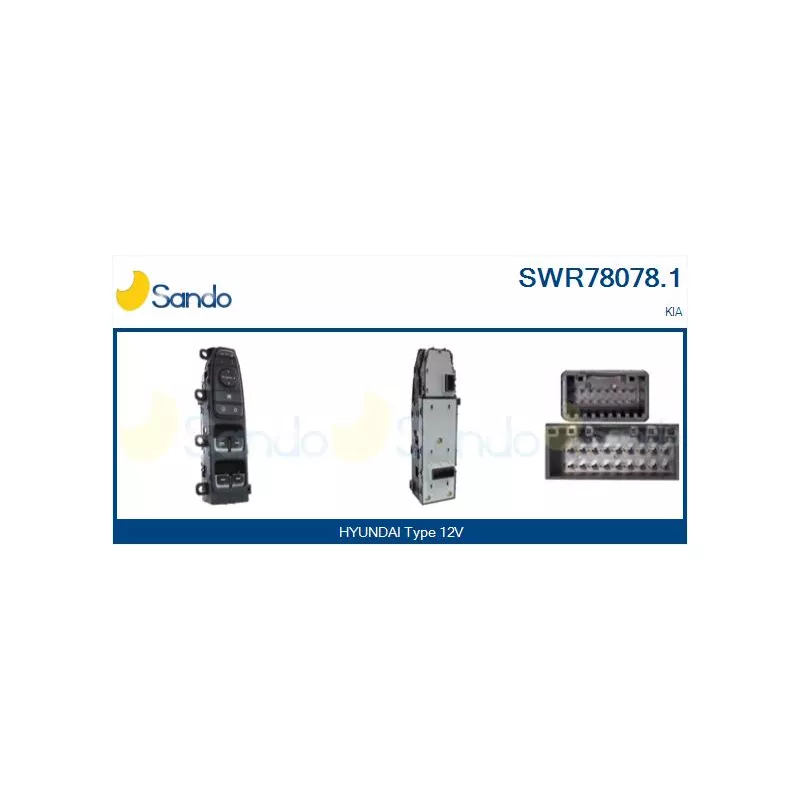 Interrupteur, lève-vitre SANDO SWR78078.1