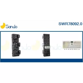 Interrupteur, lève-vitre SANDO SWR78092.0