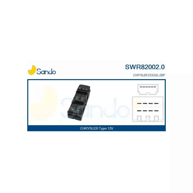 Interrupteur, lève-vitre SANDO SWR82002.0
