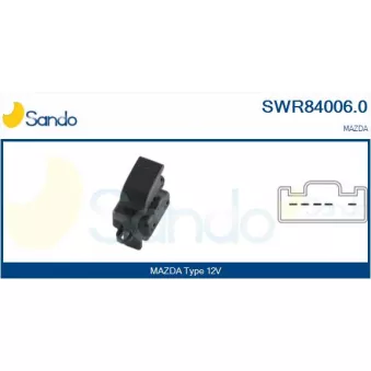 Interrupteur, lève-vitre SANDO SWR84006.0