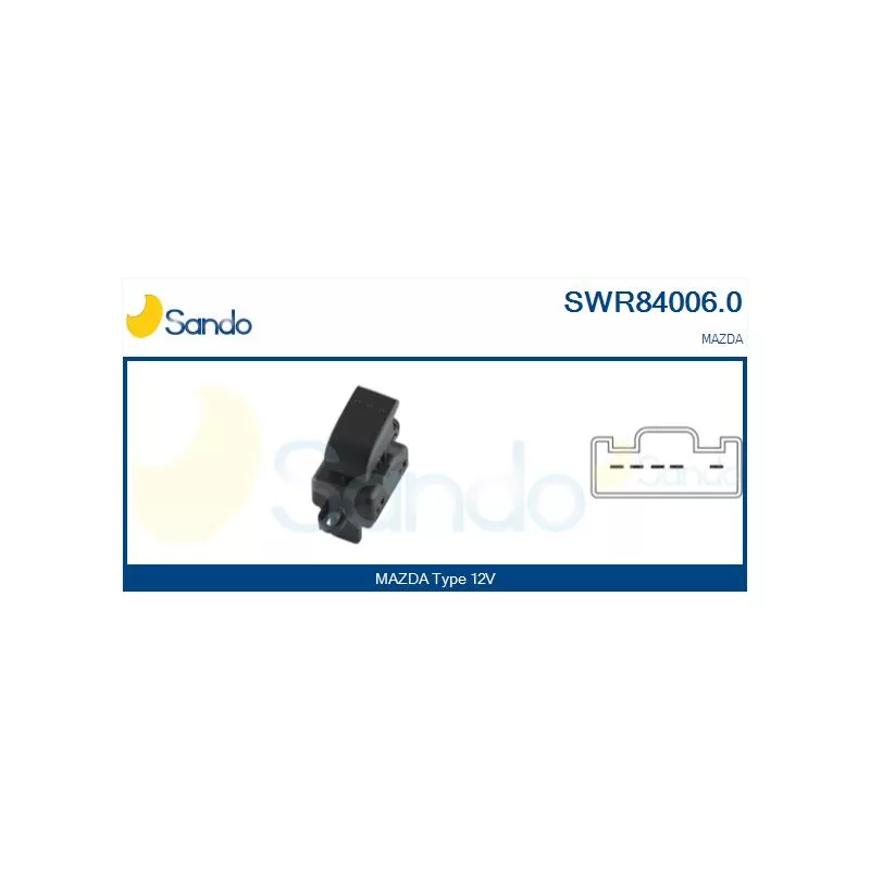 Interrupteur, lève-vitre SANDO SWR84006.0