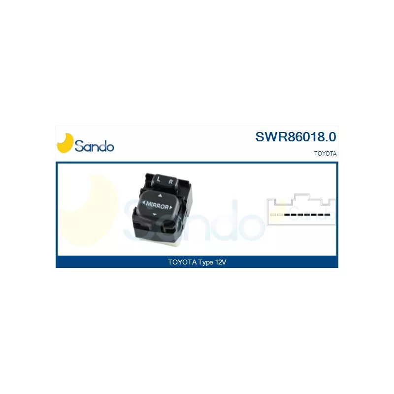 Interrupteur, lève-vitre SANDO SWR86018.0