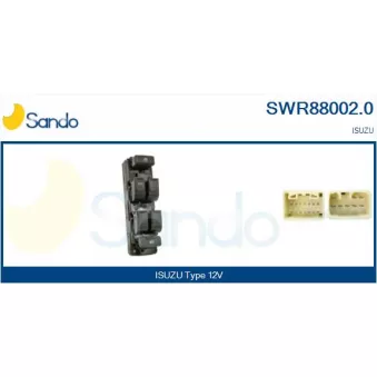 Interrupteur, lève-vitre SANDO SWR88002.0