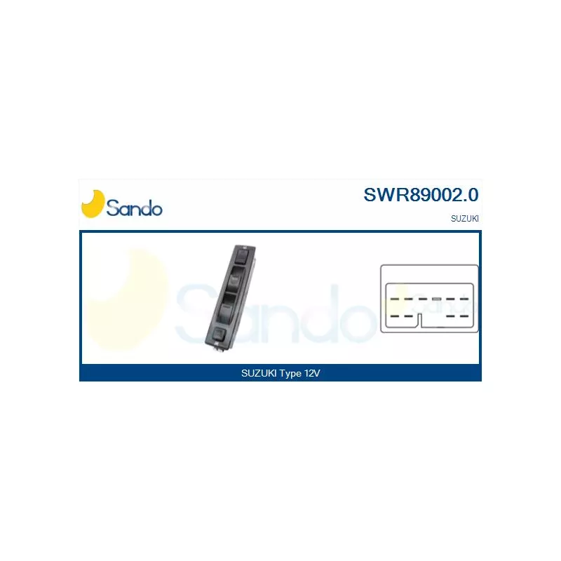 Interrupteur, lève-vitre SANDO SWR89002.0