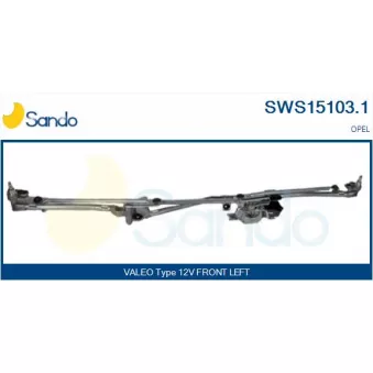 Système de nettoyage des vitres SANDO SWS15103.1