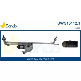 Système de nettoyage des vitres SANDO SWS15112.1