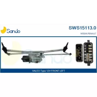 Système de nettoyage des vitres SANDO SWS15113.0