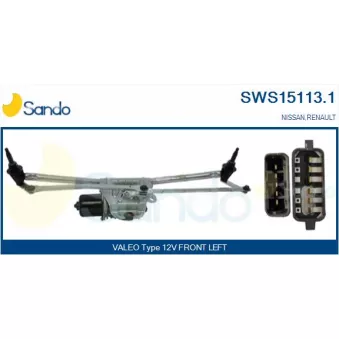 Système de nettoyage des vitres SANDO SWS15113.1