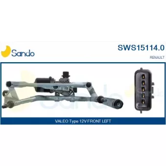 Système de nettoyage des vitres SANDO SWS15114.0