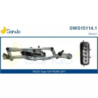 Système de nettoyage des vitres SANDO SWS15114.1