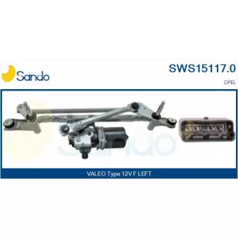 Système de nettoyage des vitres SANDO SWS15117.0